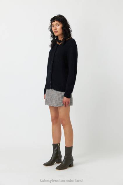vrouwen pluizig vest Kate Sylvester kleding 8LB4O157 zwart
