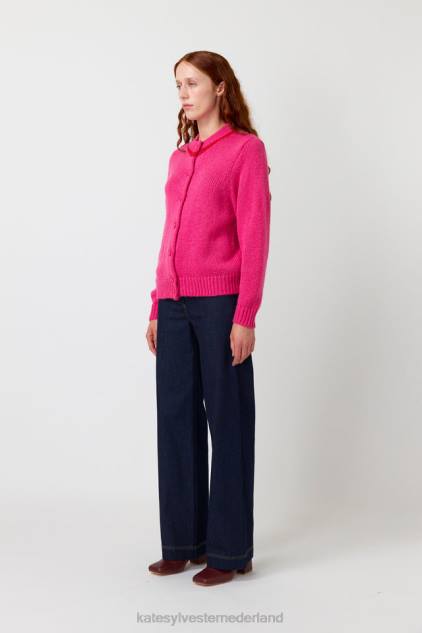 vrouwen pluizig vest Kate Sylvester kleding 8LB4O162 roze