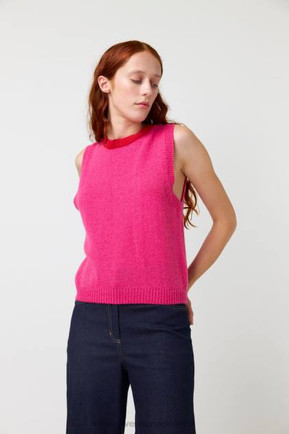 vrouwen pluizig vest Kate Sylvester kleding 8LB4O163 roze