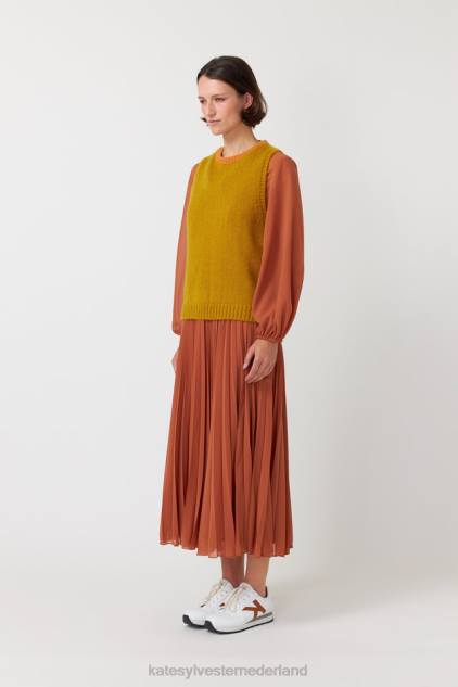vrouwen pluizig vest Kate Sylvester kleding 8LB4O166 marmelade