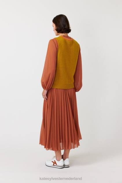 vrouwen pluizig vest Kate Sylvester kleding 8LB4O166 marmelade