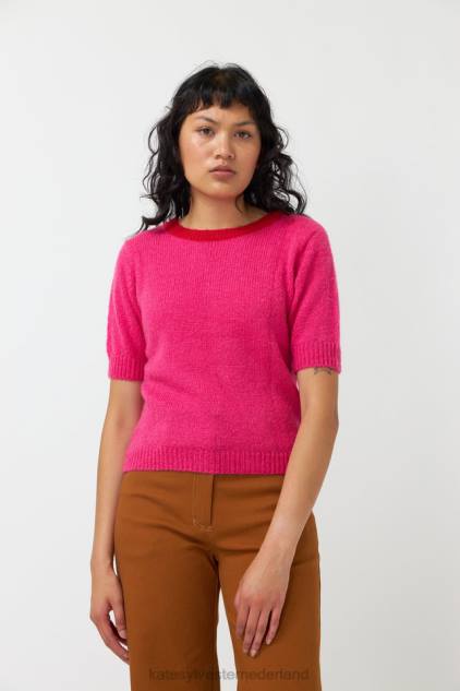 vrouwen pluizige bovenkant Kate Sylvester kleding 8LB4O161 roze