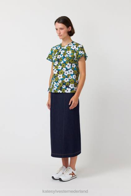 vrouwen pop-top Kate Sylvester kleding 8LB4O224 ivoor olijf