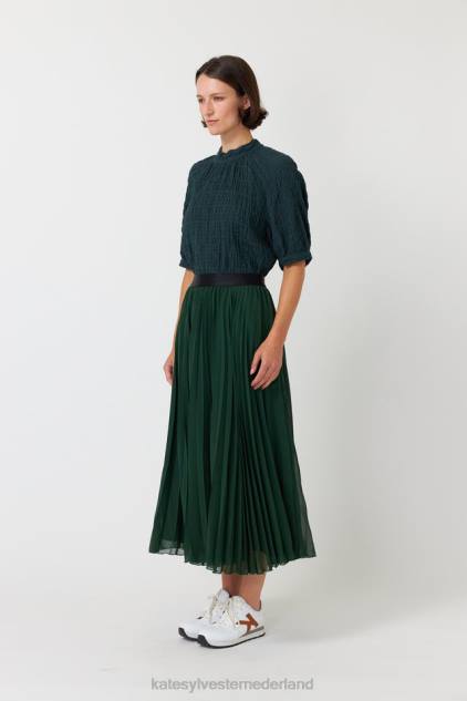 vrouwen seersucker topje Kate Sylvester kleding 8LB4O223 woud