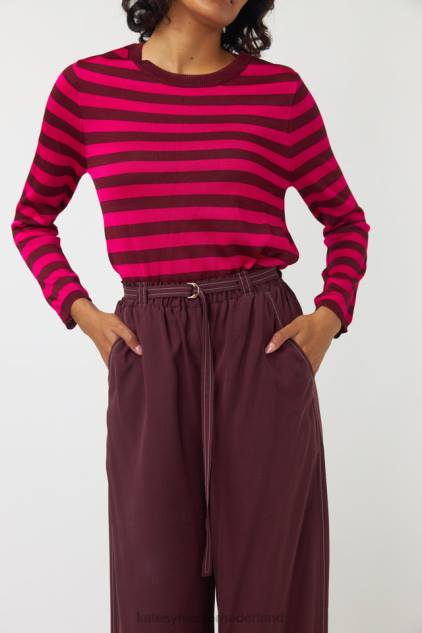 vrouwen tamme trui Kate Sylvester kleding 8LB4O201 roze streep