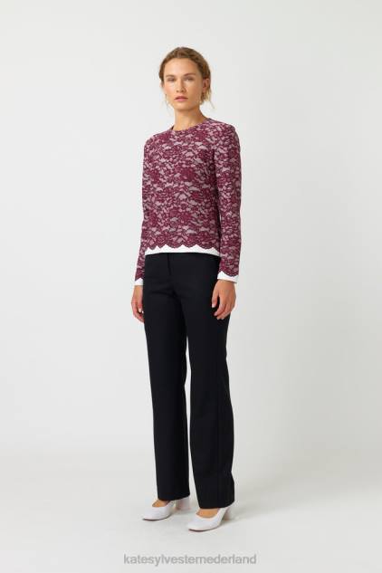 vrouwen tina top Kate Sylvester kleding 8LB4O160 pruim