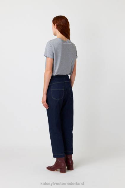 vrouwen vallende rozen t-shirt Kate Sylvester kleding 8LB4O181 grijze mergel