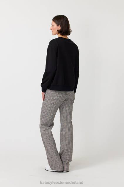 vrouwen vallende rozen trui Kate Sylvester kleding 8LB4O184 zwart