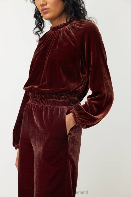 vrouwen viva top Kate Sylvester kleding 8LB4O40 espresso