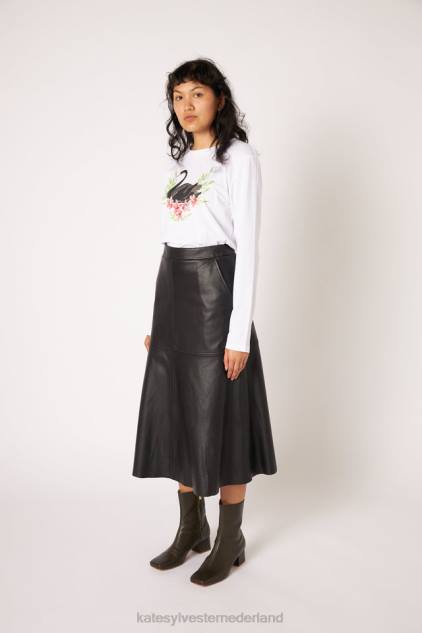 vrouwen zwaan lange mouw Kate Sylvester kleding 8LB4O6 wit