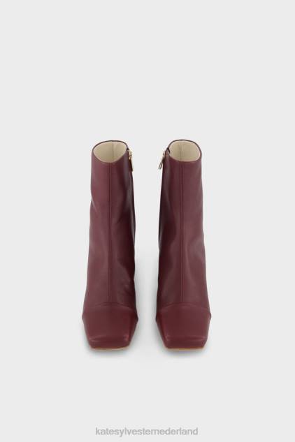 vrouwen laars met vierkante neus Kate Sylvester schoenen 8LB4O80 espresso