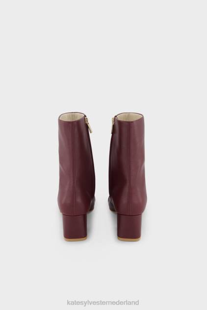 vrouwen laars met vierkante neus Kate Sylvester schoenen 8LB4O80 espresso