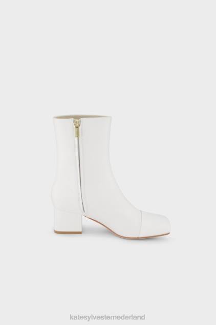 vrouwen laars met vierkante neus Kate Sylvester schoenen 8LB4O81 wit